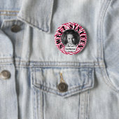 Cute Pink Zebra Sweet 16th Birthday Girl Ronde Button 5,7 Cm (In situ)