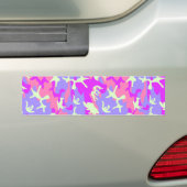 Cute pinky digital camouflage patroon bumpersticker (Op auto)