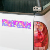 Cute pinky digital camouflage patroon bumpersticker (Op Truck)