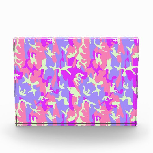 Cute pinky digital camouflage patroon fotoblokken (Voorkant)