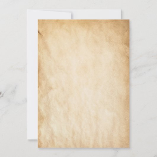 Cute Pirate Birthday Parchment waterverf Kaart (Achterkant)