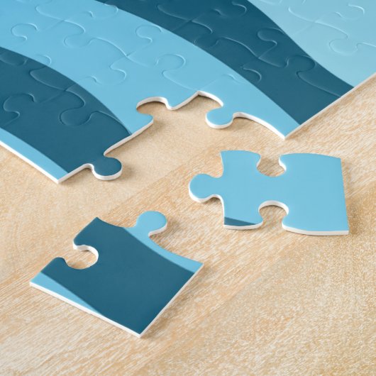 Cute Pirate Boys & Big Ship Custom Name Legpuzzel (Zijkant)