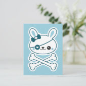 Cute Pirate Bunny Briefkaart (Staand voorkant)