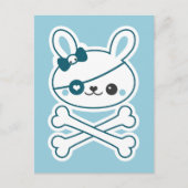 Cute Pirate Bunny Briefkaart (Voorkant)