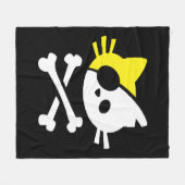 Cute Pirate Cat Fleece Deken (Voorkant (Horizontaal))