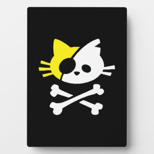 Cute Pirate Cat Fotoplaat