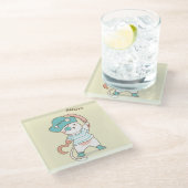 Cute Pirate Cat Glazen Onderzetter (Schuin)