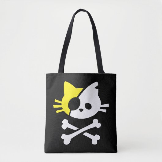 Cute Pirate Cat Tote Bag (Voorkant)