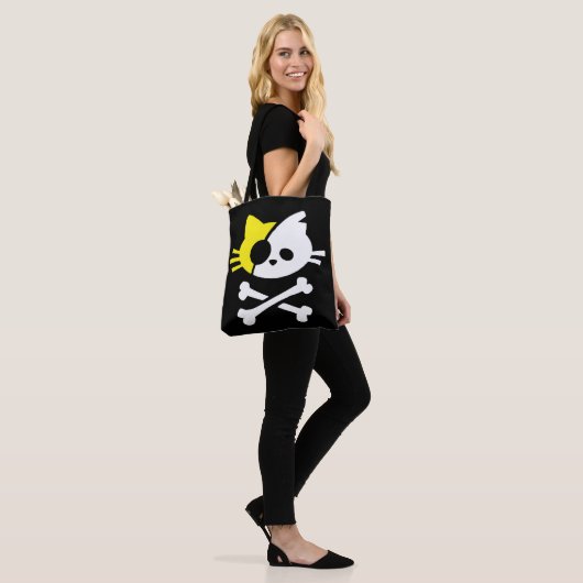 Cute Pirate Cat Tote Bag (Op model)