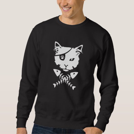 Cute Pirate Cat Trui (Voorkant)