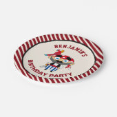 Cute Pirate Kids Birthday Party Papieren Bordje (Gekanteld)