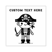 Cute Pirate Kinder Rubberstempel (Afrduk)