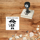 Cute Pirate Kinder Rubberstempel