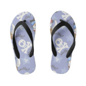 Cute Pirate Kitten Pattern Kinder Teenslippers (Voetbed)