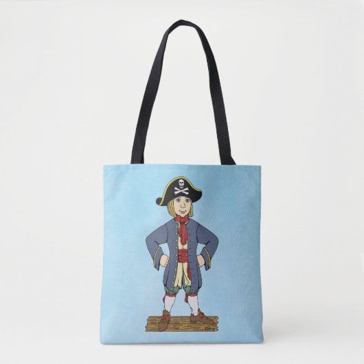Cute Pirate Lad Canvas tas (Voorkant)
