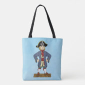Cute Pirate Lad Canvas tas (Achterkant)