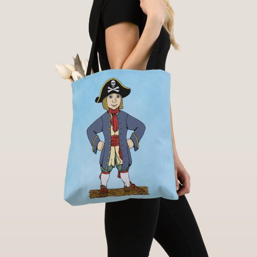Cute Pirate Lad Canvas tas (Dichtbij)