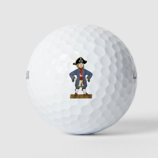 Cute Pirate Lad Golfballen (Voorkant)