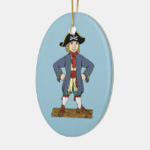 Cute Pirate Lad Keramisch Ornament (Links)