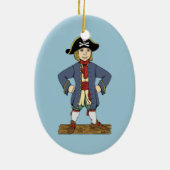 Cute Pirate Lad Keramisch Ornament (Achterkant)