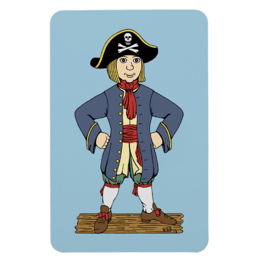 Cute Pirate Lad Magneet (Verticaal)