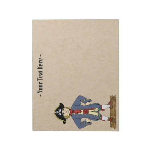 Cute Pirate Lad Notitieblok (Linkerzijde)