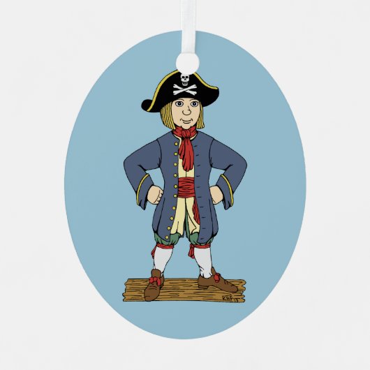 Cute Pirate Lad Ornament (Voorkant)