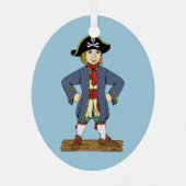 Cute Pirate Lad Ornament (Achterkant)