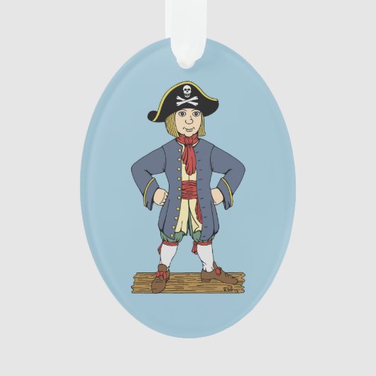 Cute Pirate Lad Ornament (voorkant)