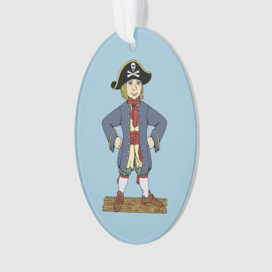 Cute Pirate Lad Ornament (voorkant)