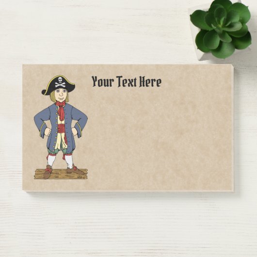 Cute Pirate Lad Post-it® Notes (Kantoor)