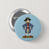 Cute Pirate Lad Ronde Button 5,7 Cm (Voorkant /achterkant)