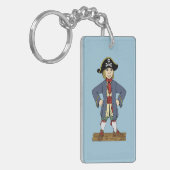 Cute Pirate Lad Sleutelhanger (Voorkant Links)