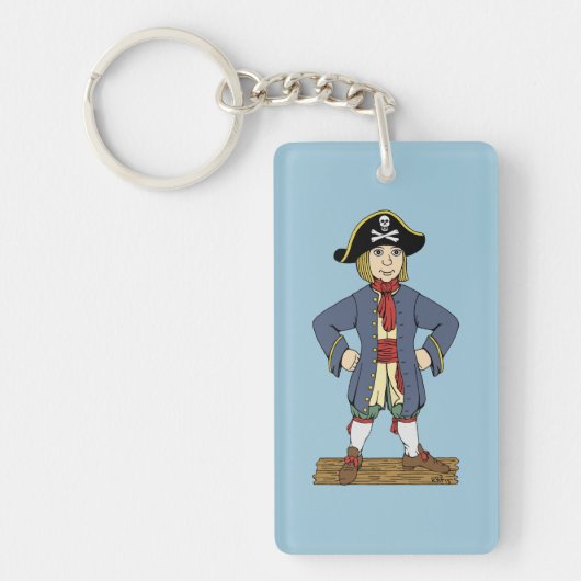 Cute Pirate Lad Sleutelhanger (Voorkant)