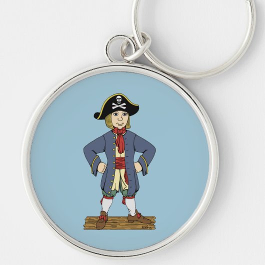 Cute Pirate Lad Sleutelhanger (Voorkant)