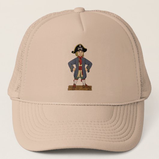 Cute Pirate Lad Trucker Pet (Voorkant)