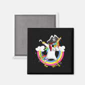 Cute Pirate Magical Unicorn Fun Geweldige Hallowee Magneet (Voorkant / Achterkant)