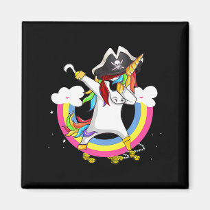 Cute Pirate Magical Unicorn Fun Geweldige Hallowee Magneet
