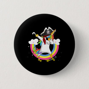 Cute Pirate Magical Unicorn Fun Geweldige Hallowee Ronde Button 5,7 Cm