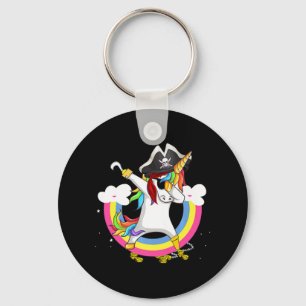 Cute Pirate Magical Unicorn Fun Geweldige Hallowee Sleutelhanger