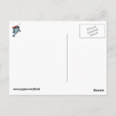 Cute Pirate Narwhal Briefkaart (Achterkant)