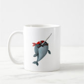 Cute Pirate Narwhal Koffiemok (Links)