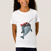 Cute Pirate Narwhal T-shirt (Voorkant)