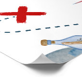 Cute Pirate Party Welkom Poster (Hoek)