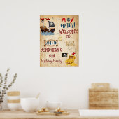 Cute Pirate Party welkom Poster (Keuken)