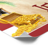 Cute Pirate Party welkom Poster (Hoek)