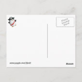 Cute Pirate Penguin Briefkaart (Achterkant)