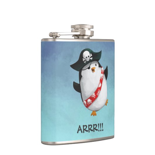 Cute Pirate Penguin Heupfles (Rechts)