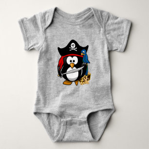 Cute Pirate Penguin Romper