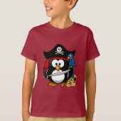 Cute Pirate Penguin T-shirt (Voorkant)